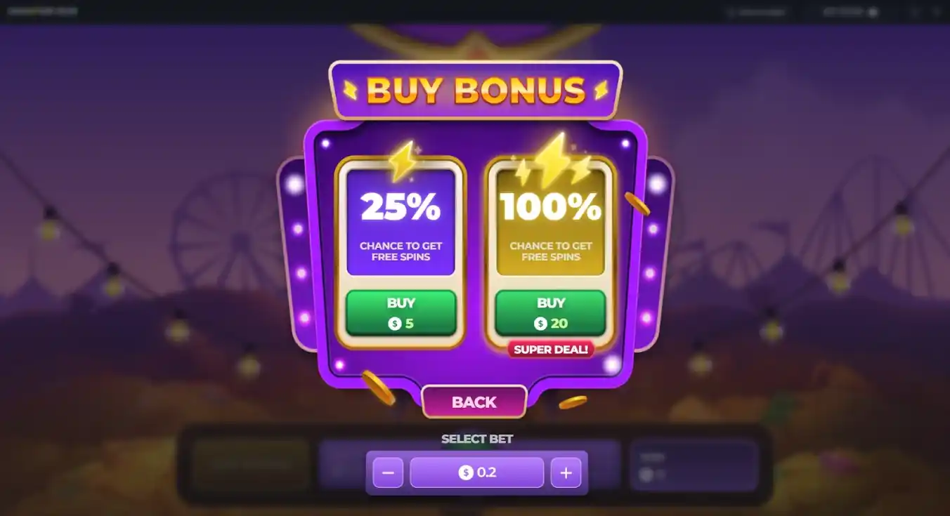 Bonus z darmowymi spinami w jasnym interfejsie